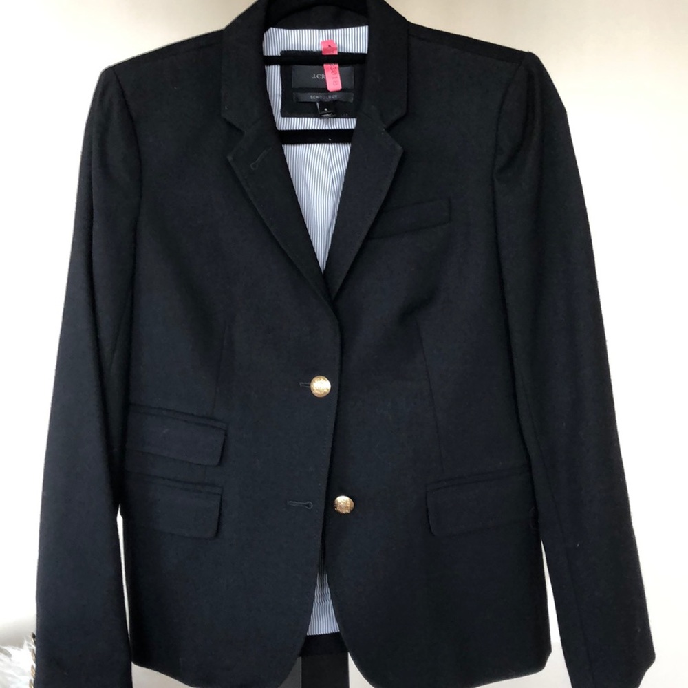 JCrew black wool blazer